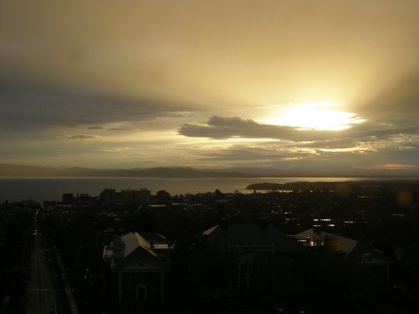 Burlington sunset on Saturday, May 16, 2026 at 7:59 PM EDT