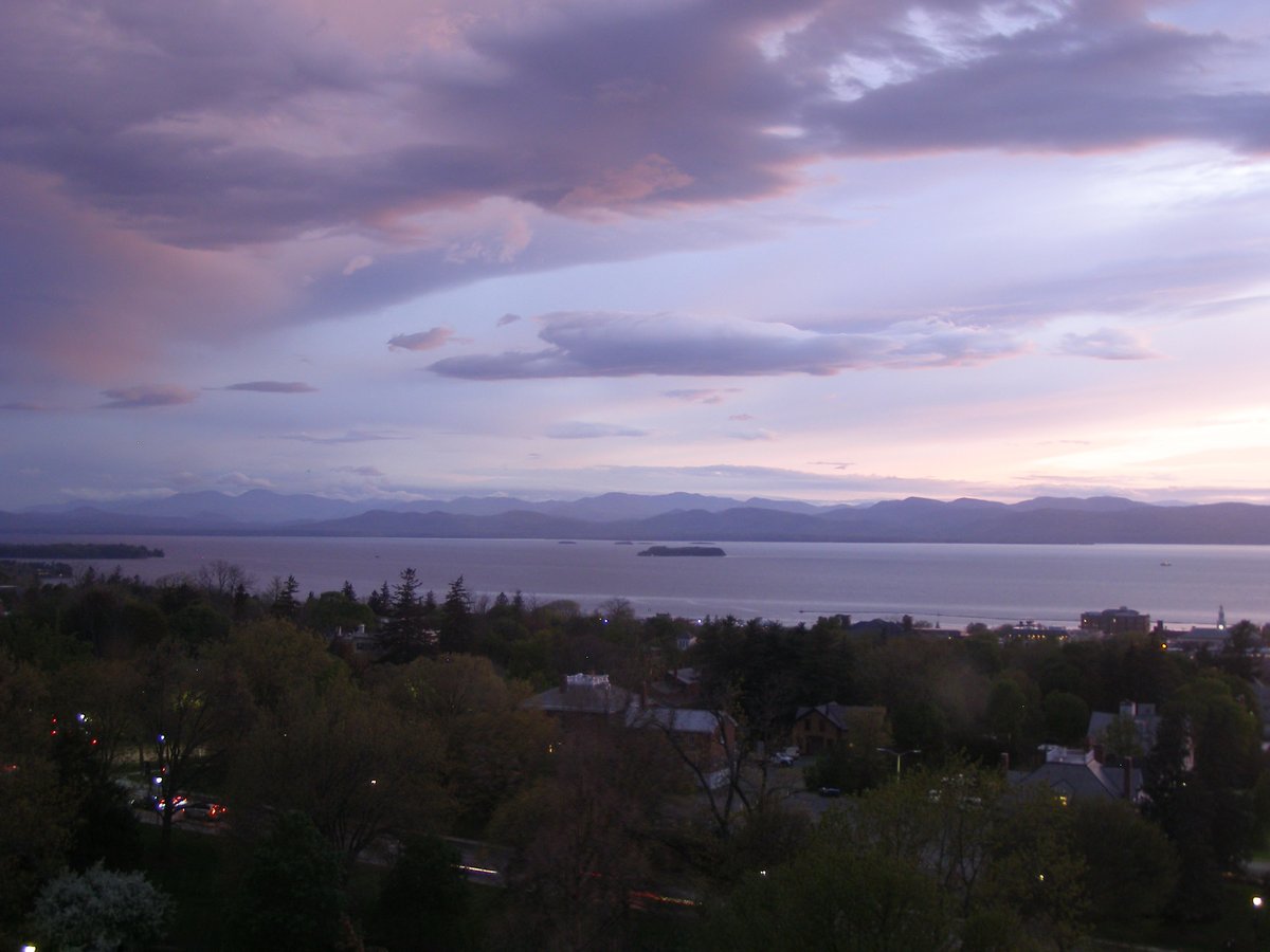 Left view, Burlington sunset on Saturday, May 16, 2026