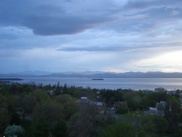 Burlington sunset on Saturday, May 16, 2026 at 8:14 PM EDT