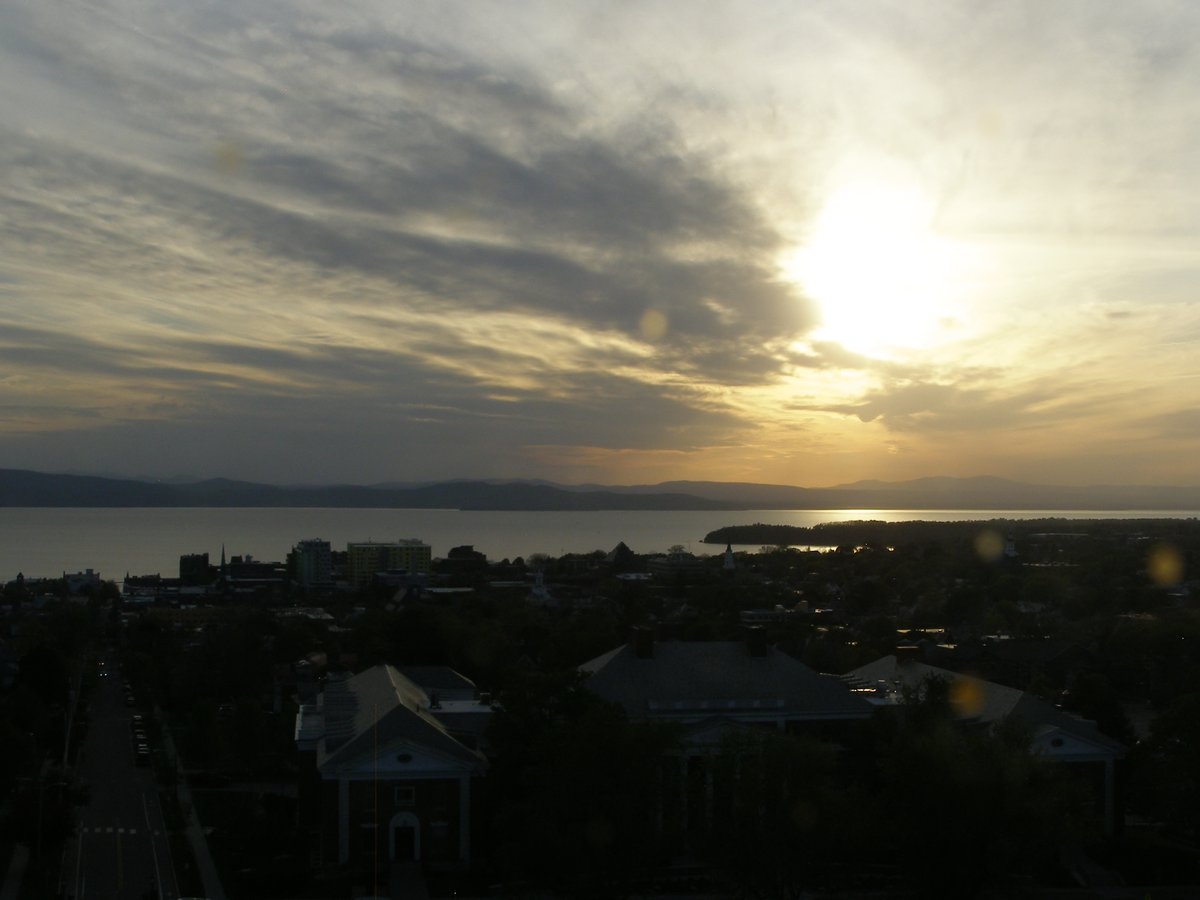 Right view, Burlington sunset on Sunday, May 17, 2026