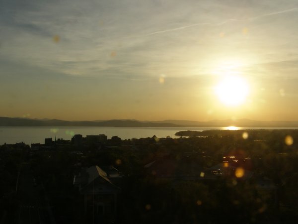 Burlington sunset on Tuesday, May 19, 2026 at 7:58 PM EDT