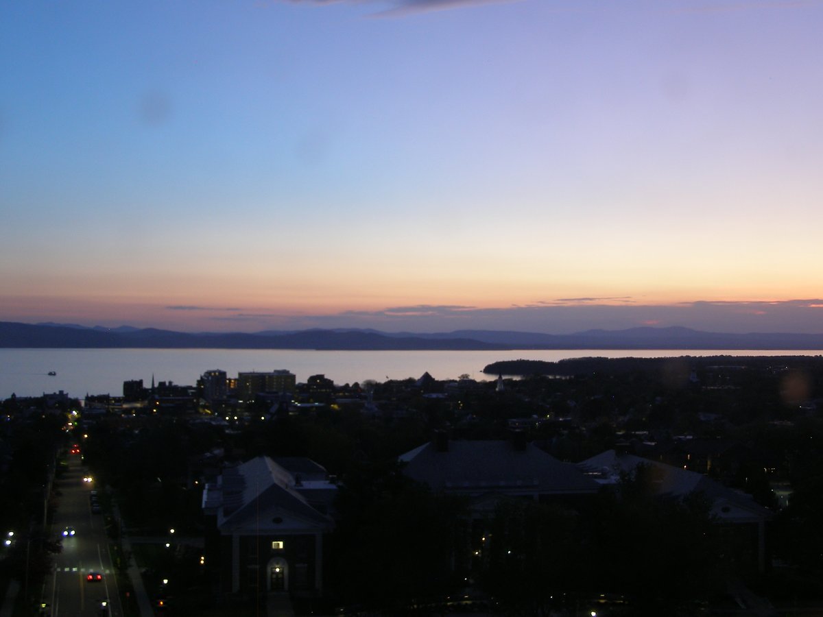Right view, Burlington sunset on Tuesday, May 19, 2026
