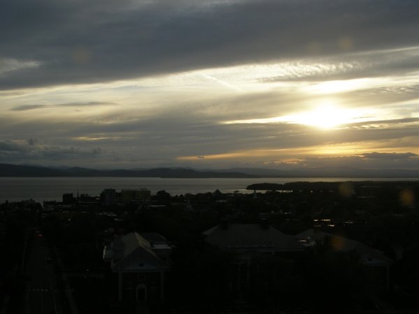 Burlington sunset on Wednesday, May 20, 2026 at 7:58 PM EDT