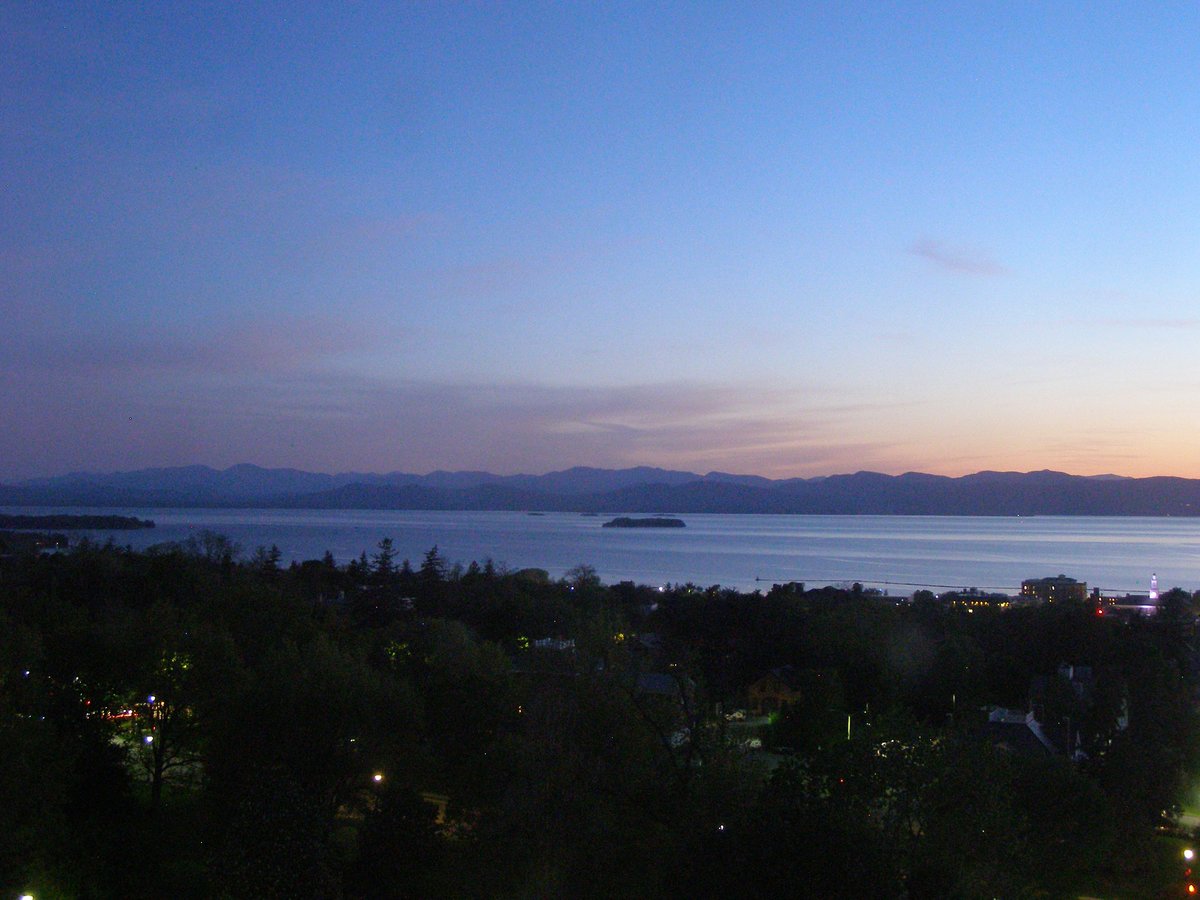 Left view, Burlington sunset on Thursday, May 21, 2026