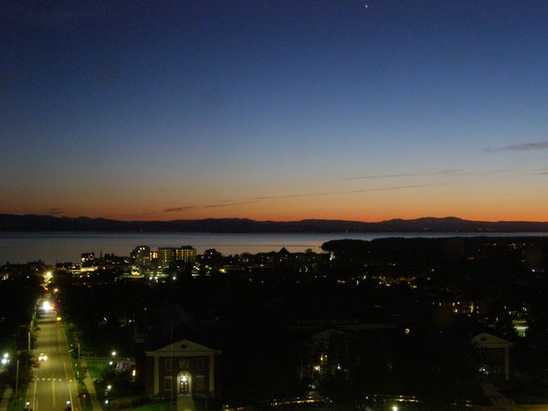Burlington sunset on Thursday, May 21, 2026 at 9:28 PM EDT
