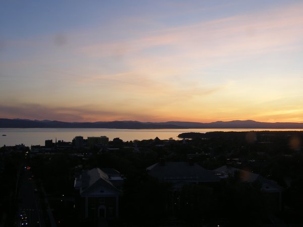 Burlington sunset on Friday, May 22, 2026 at 8:44 PM EDT