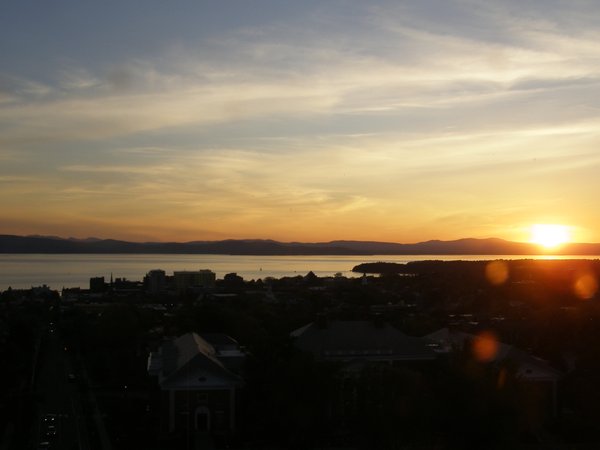 Burlington sunset on Friday, May 22, 2026 at 8:29 PM EDT