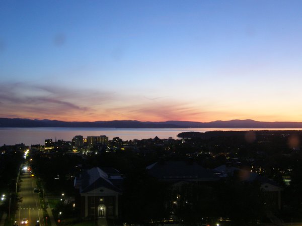 Burlington sunset on Friday, May 22, 2026 at 9:13 PM EDT