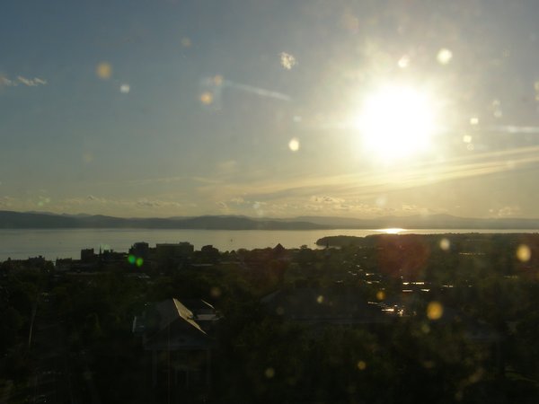 Burlington sunset on Monday, May 25, 2026 at 7:43 PM EDT