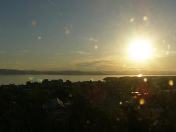 Burlington sunset on Monday, May 25, 2026 at 7:58 PM EDT