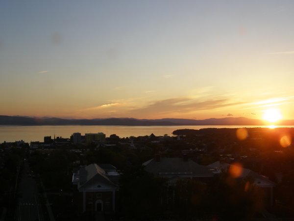 Burlington sunset on Monday, May 25, 2026 at 8:28 PM EDT
