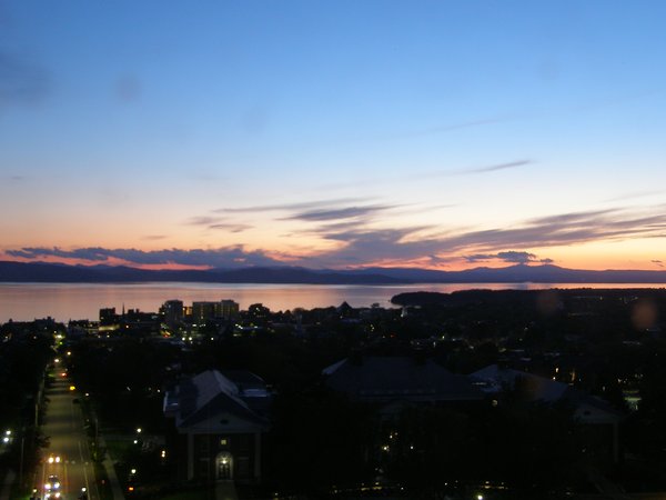 Burlington sunset on Monday, May 25, 2026 at 9:14 PM EDT