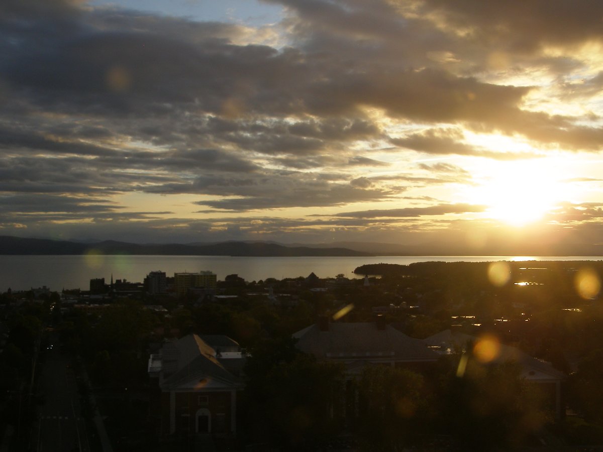 Right view, Burlington sunset on Thursday, May 28, 2026