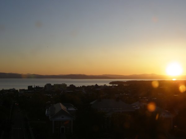 Burlington sunset on Saturday, May 30, 2026 at 8:18 PM EDT