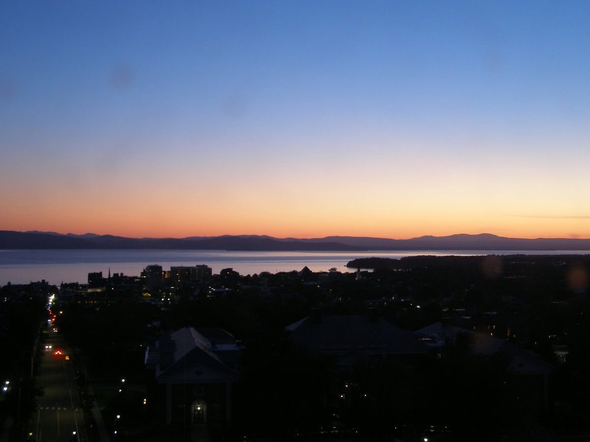 Right view, Burlington sunset on Saturday, May 30, 2026