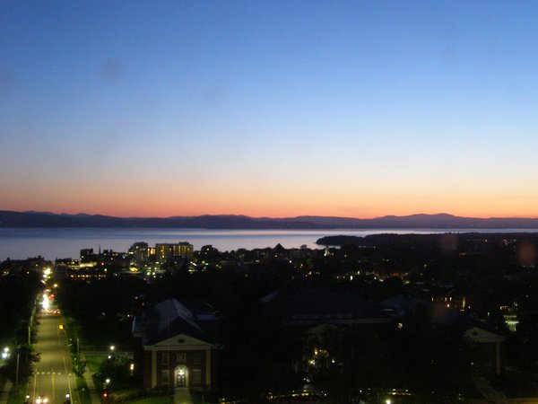 Burlington sunset on Saturday, May 30, 2026 at 9:18 PM EDT