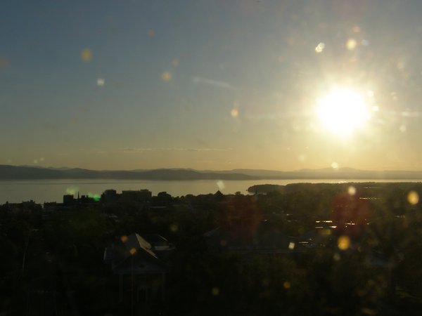 Burlington sunset on Monday, June 1, 2026 at 7:58 PM EDT