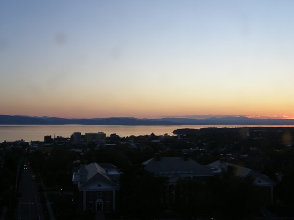 Burlington sunset on Monday, June 1, 2026 at 8:43 PM EDT