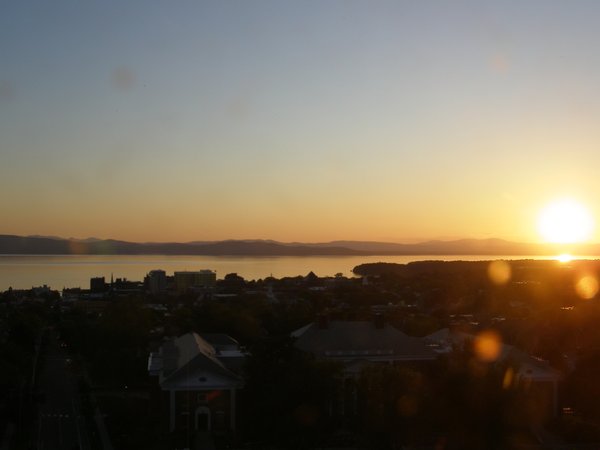 Burlington sunset on Monday, June 1, 2026 at 8:28 PM EDT