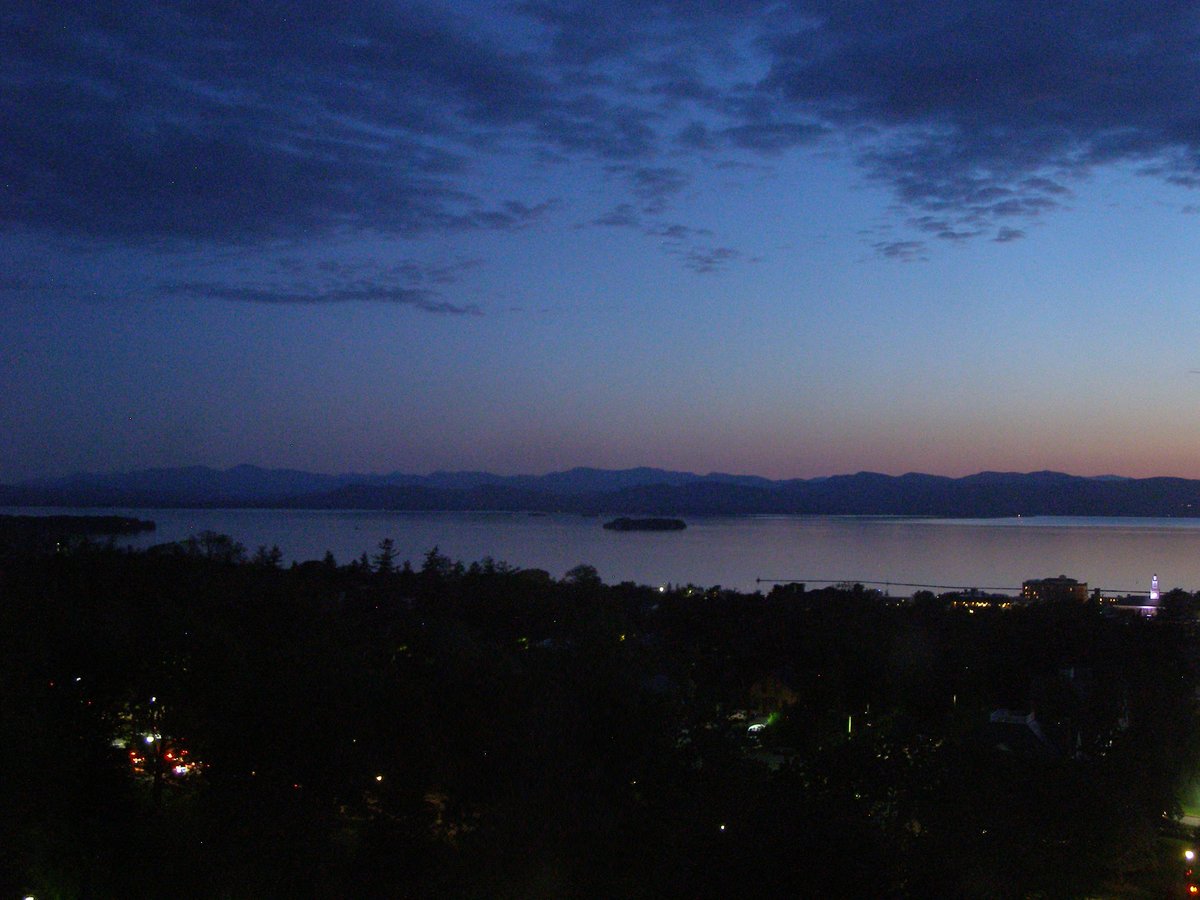 Left view, Burlington sunset on Monday, June 1, 2026