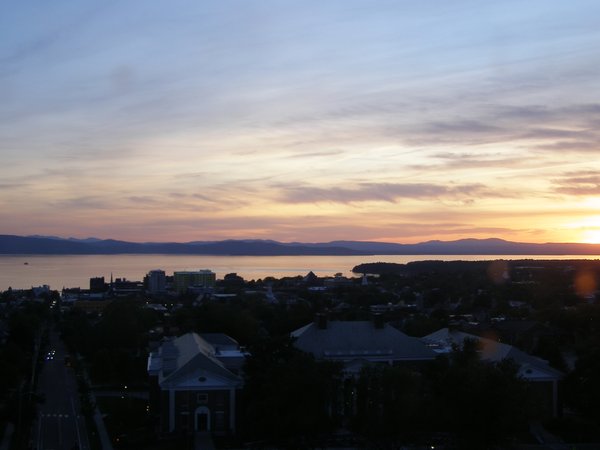 Burlington sunset on Tuesday, June 2, 2026 at 8:43 PM EDT