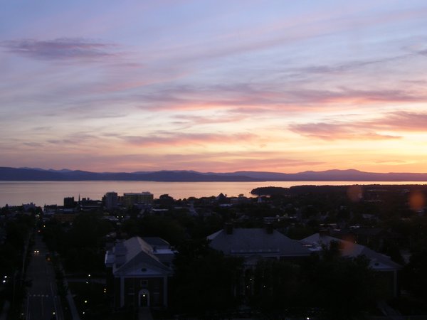 Burlington sunset on Tuesday, June 2, 2026 at 8:58 PM EDT