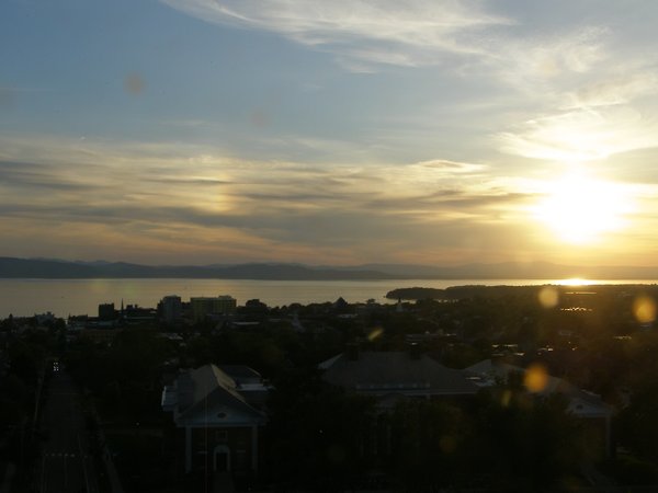 Burlington sunset on Wednesday, June 3, 2026 at 8:13 PM EDT
