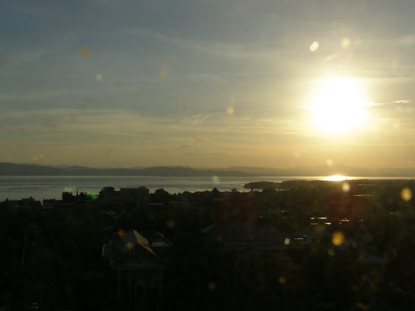 Burlington sunset on Thursday, June 4, 2026 at 7:58 PM EDT