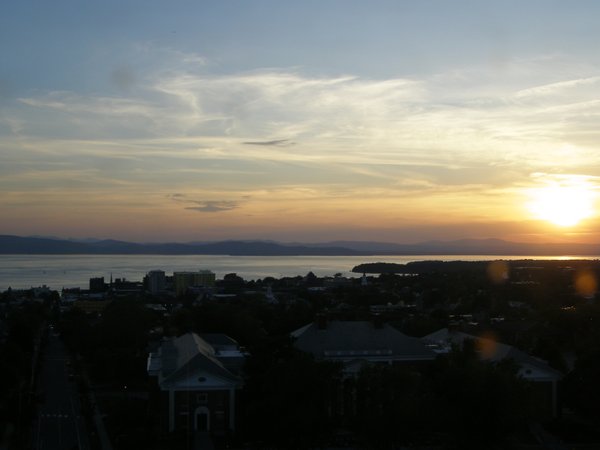 Burlington sunset on Thursday, June 4, 2026 at 8:28 PM EDT