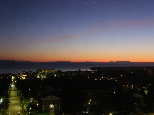 Burlington sunset on Sunday, June 7, 2026 at 9:43 PM EDT