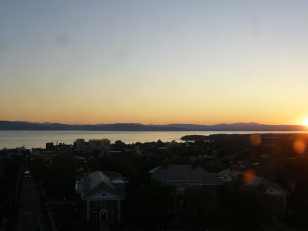 Burlington sunset on Monday, June 8, 2026 at 8:43 PM EDT