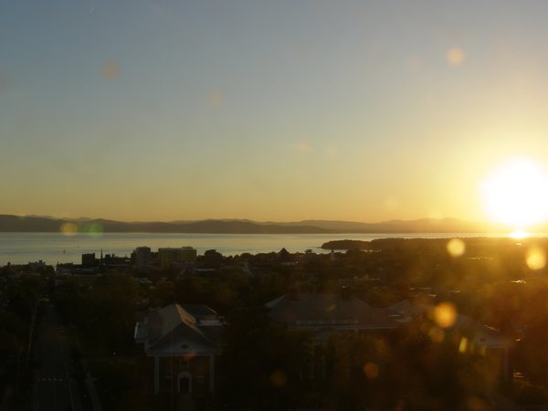 Burlington sunset on Monday, June 8, 2026 at 8:28 PM EDT