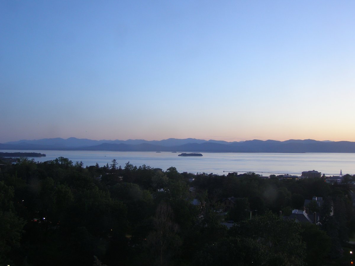 Left view, Burlington sunset on Monday, June 8, 2026
