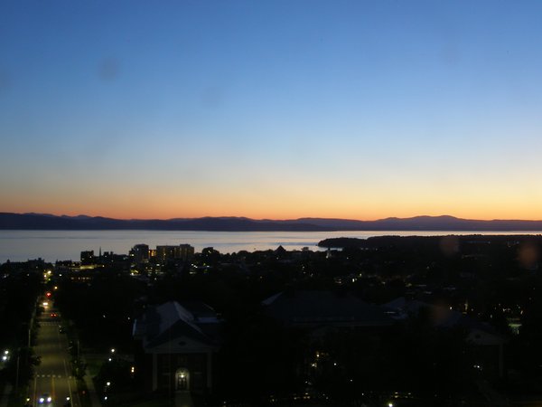 Burlington sunset on Monday, June 8, 2026 at 9:18 PM EDT