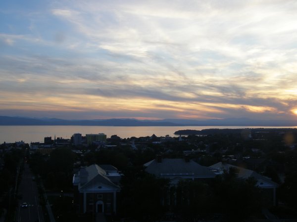 Burlington sunset on Tuesday, June 9, 2026 at 8:43 PM EDT