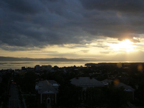 Burlington sunset on Thursday, June 11, 2026 at 8:13 PM EDT