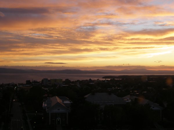 Burlington sunset on Friday, June 12, 2026 at 8:58 PM EDT