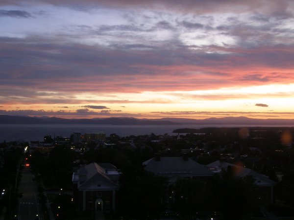Burlington sunset on Friday, June 12, 2026 at 9:13 PM EDT