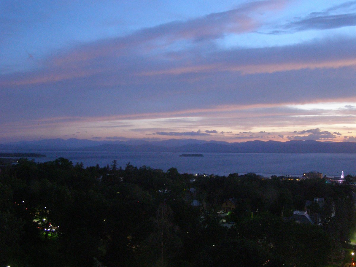 Left view, Burlington sunset on Friday, June 12, 2026