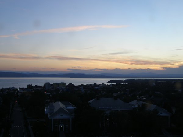 Burlington sunset on Saturday, June 13, 2026 at 8:58 PM EDT