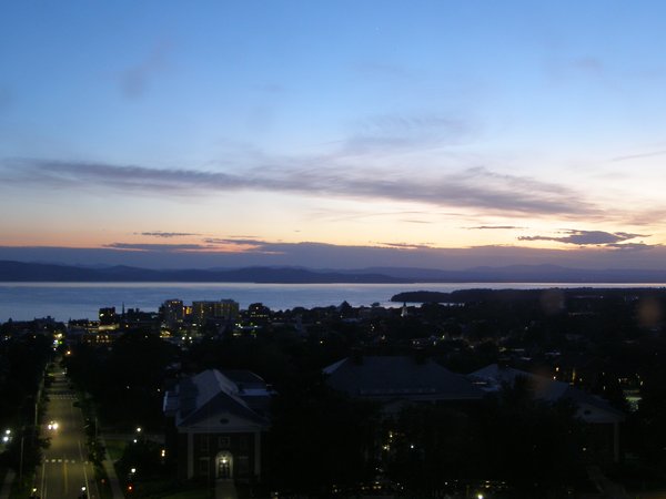 Burlington sunset on Saturday, June 13, 2026 at 9:28 PM EDT