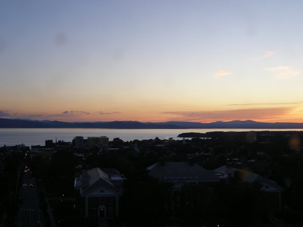Burlington sunset on Tuesday, June 16, 2026 at 8:58 PM EDT