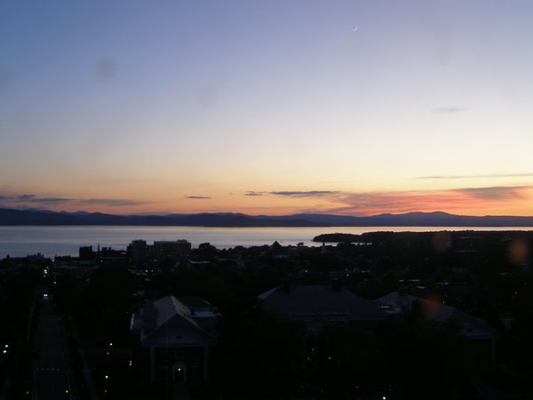 Burlington sunset on Tuesday, June 16, 2026 at 9:13 PM EDT