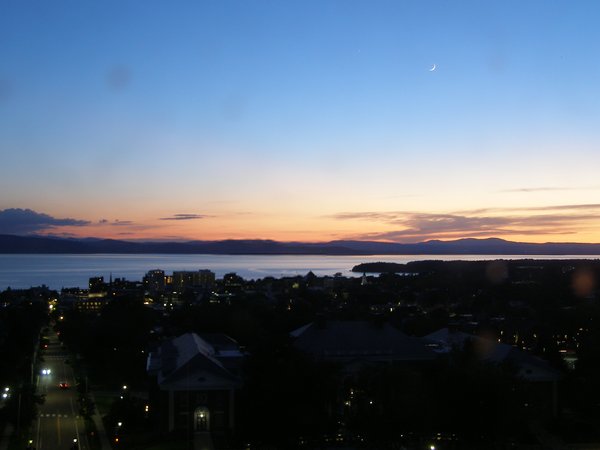Burlington sunset on Tuesday, June 16, 2026 at 9:18 PM EDT