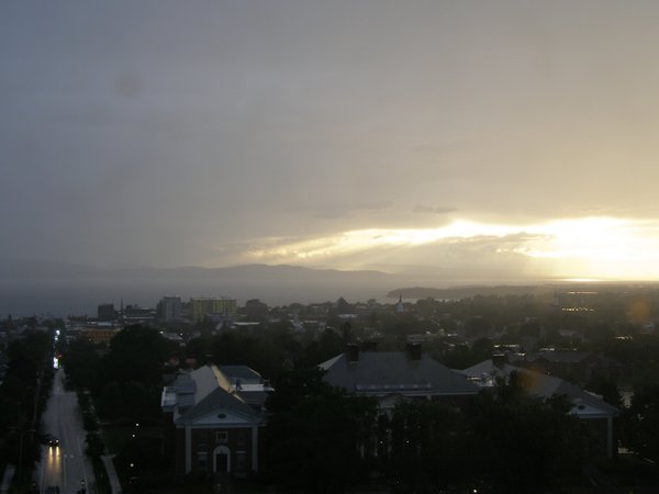 Burlington sunset on Friday, June 19, 2026 at 8:13 PM EDT