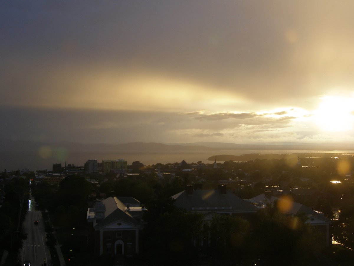 Right view, Burlington sunset on Friday, June 19, 2026