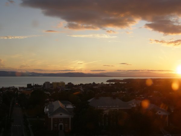 Burlington sunset on Sunday, June 21, 2026 at 8:43 PM EDT