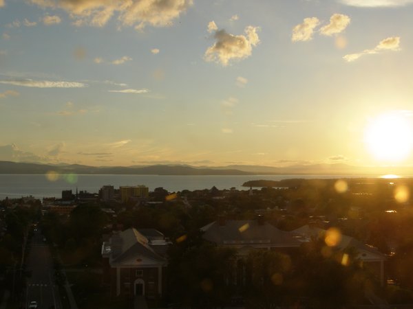 Burlington sunset on Sunday, June 21, 2026 at 8:18 PM EDT