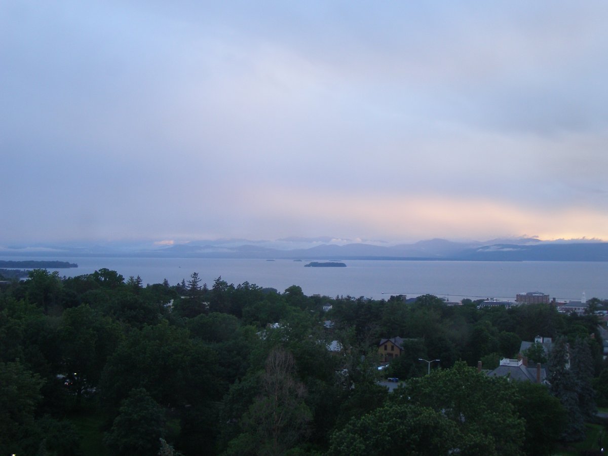 Left view, Burlington sunset on Monday, June 22, 2026