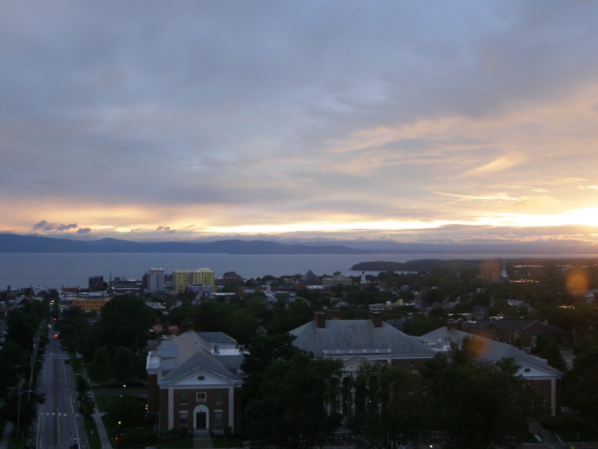 Right view, Burlington sunset on Monday, June 22, 2026